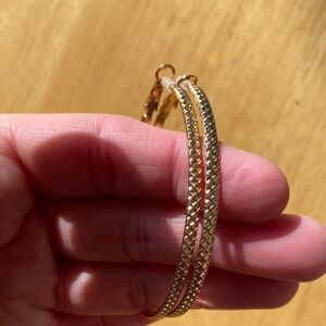 Large sized hoop earrings